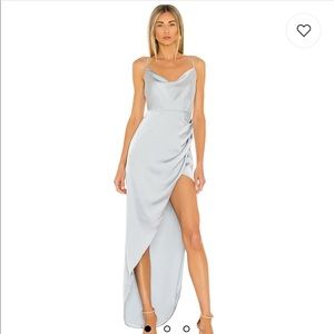Blue Elegant Slip Dress